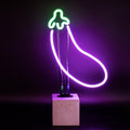 Aubergine neon lamp