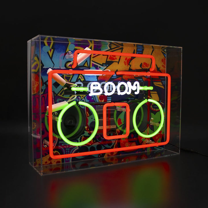 Stereo portatile al neon