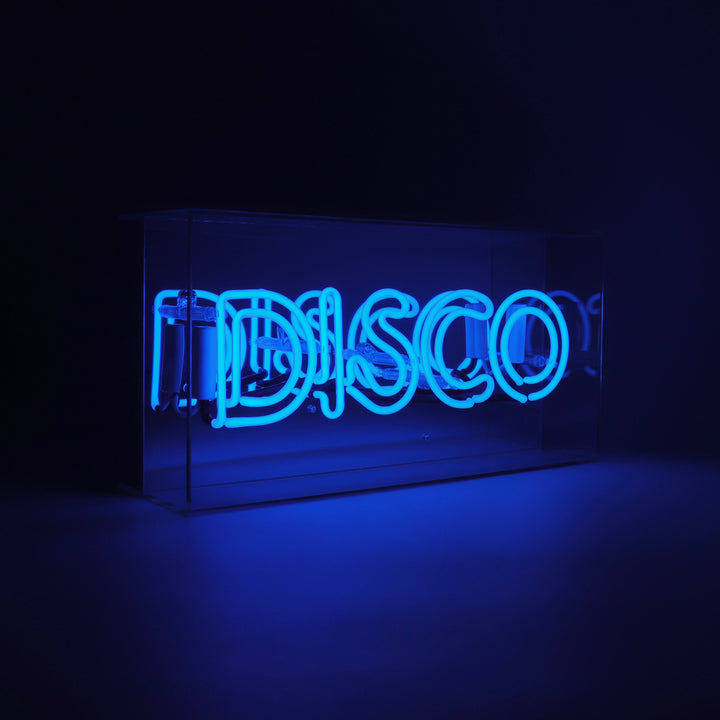 Neon discoteca blu