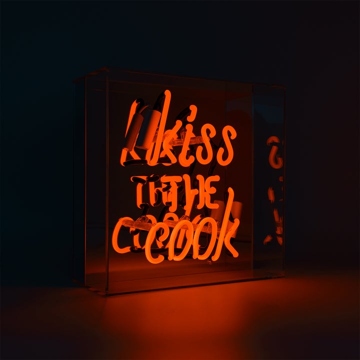 Néon KISS THE COOK Orange