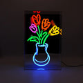 Neonschild Vase de Tulipes