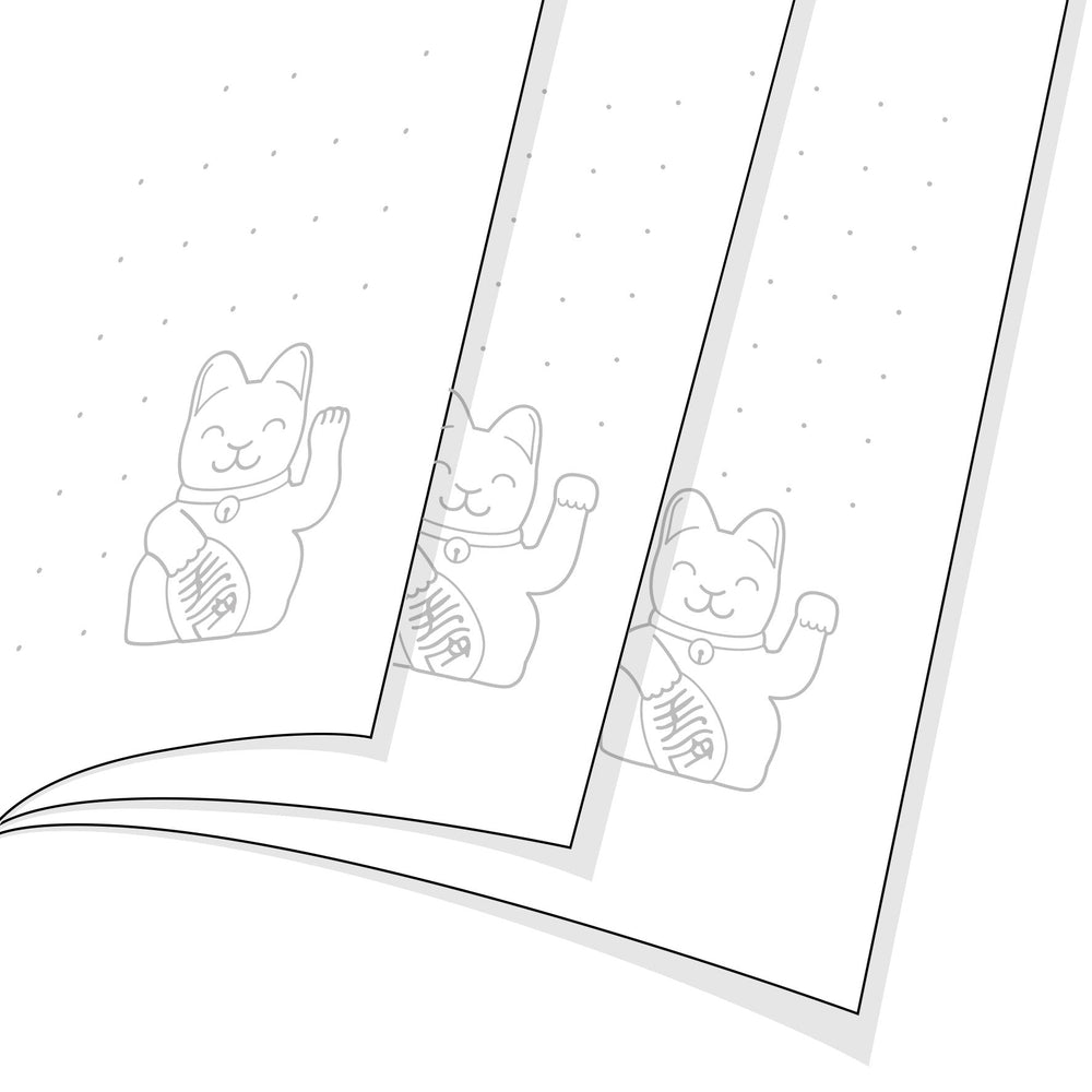 Lucky Cat Notizbuch Rosa