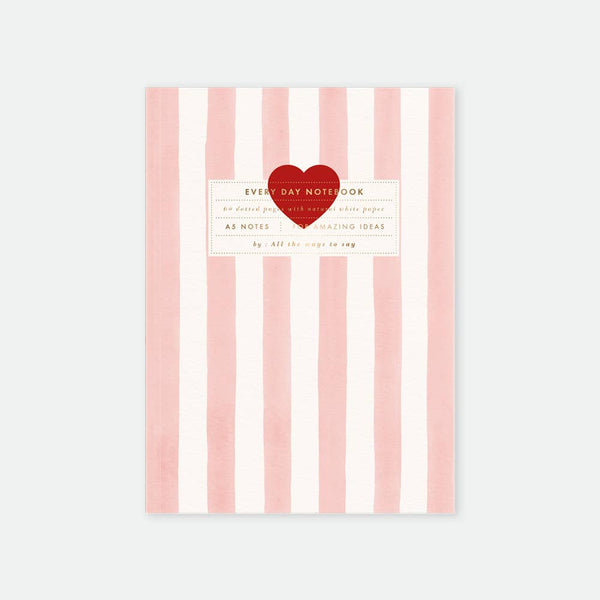 Pink stripes - Notebook A5