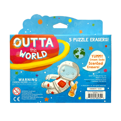 Gommes puzzle parfum soda Outta This World – Lot de 5 – OOLY