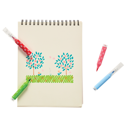 Stampables Double-Ended Stamp & Brush Markers – Set of 18