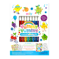 Kit de coloriage parfumé Yummy Yummy – 10 feutres, stickers et livre – OOLY