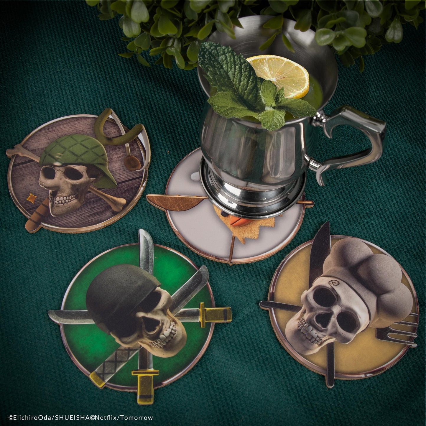 Set of 4 One Piece Characters Coasters Series 2