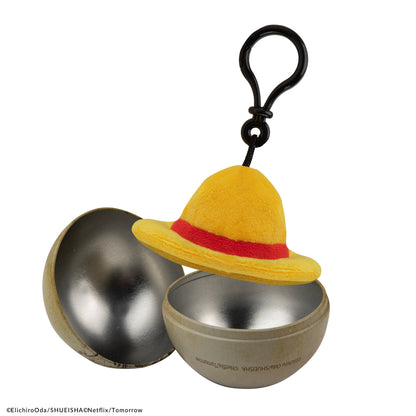 Christmas Capsule Keychain Plush Straw Hat