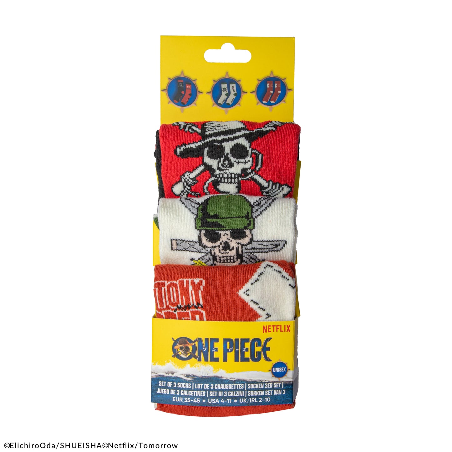 Set of 3 Pairs of One Piece Socks