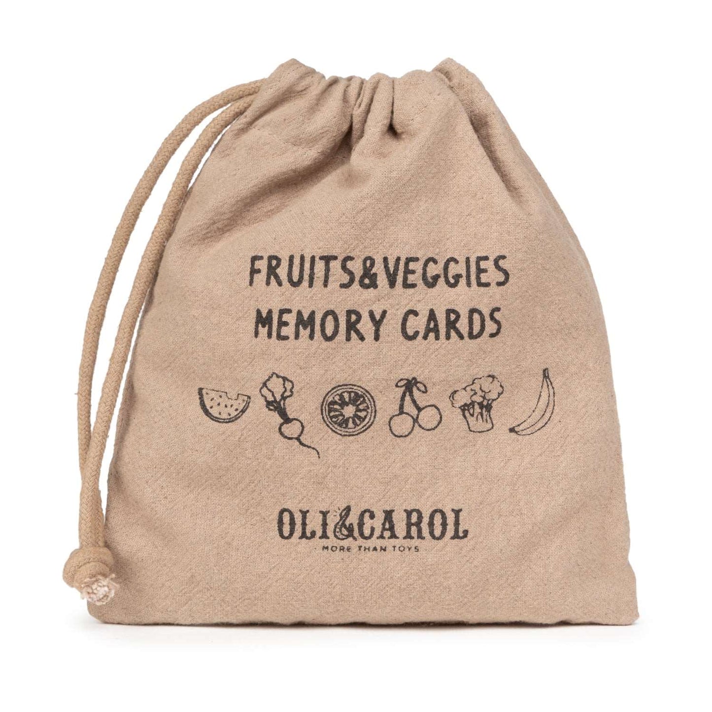 Fruits & Veggies Memory Game Cards
