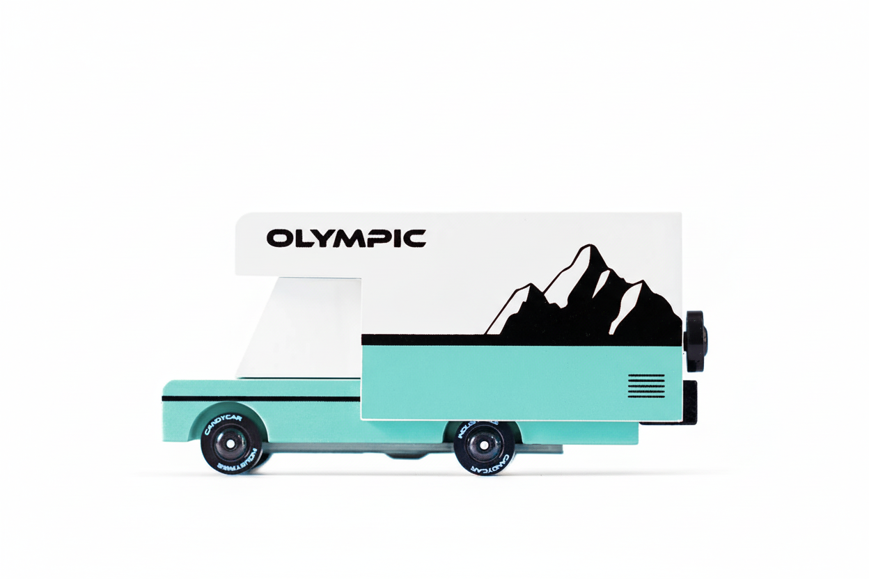 Candycar World Wooden Campervan - Olympic RV