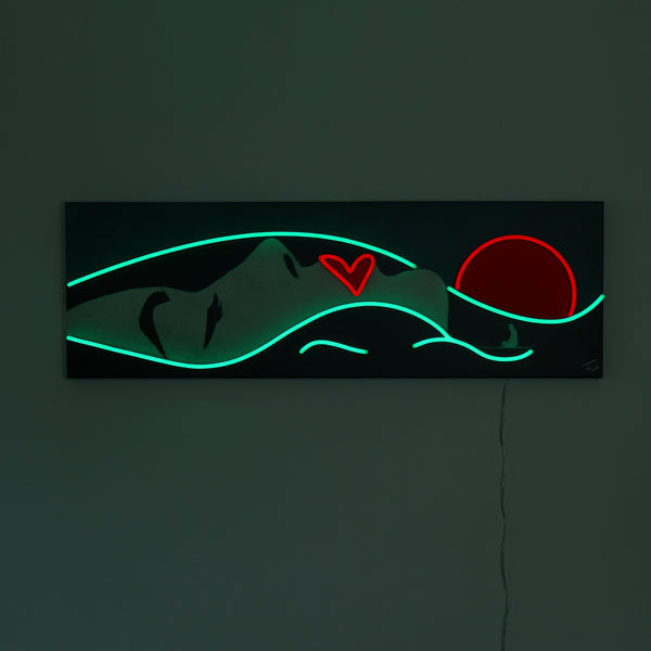 Face Landscape - Wall Painting (LED Neon)