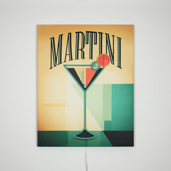 "Martini" - Wall Painting (LED Neon)