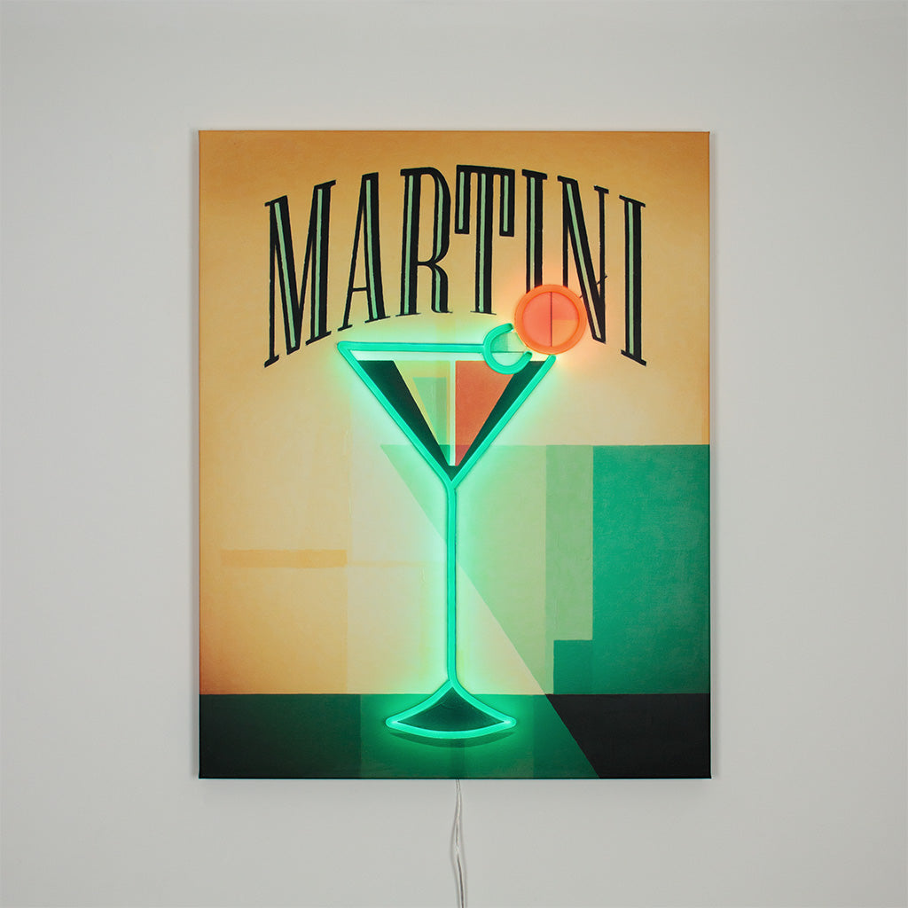 "Martini" - Wall Painting (LED Neon)
