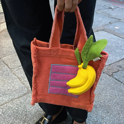 Sac à main en tissu Orange Cell