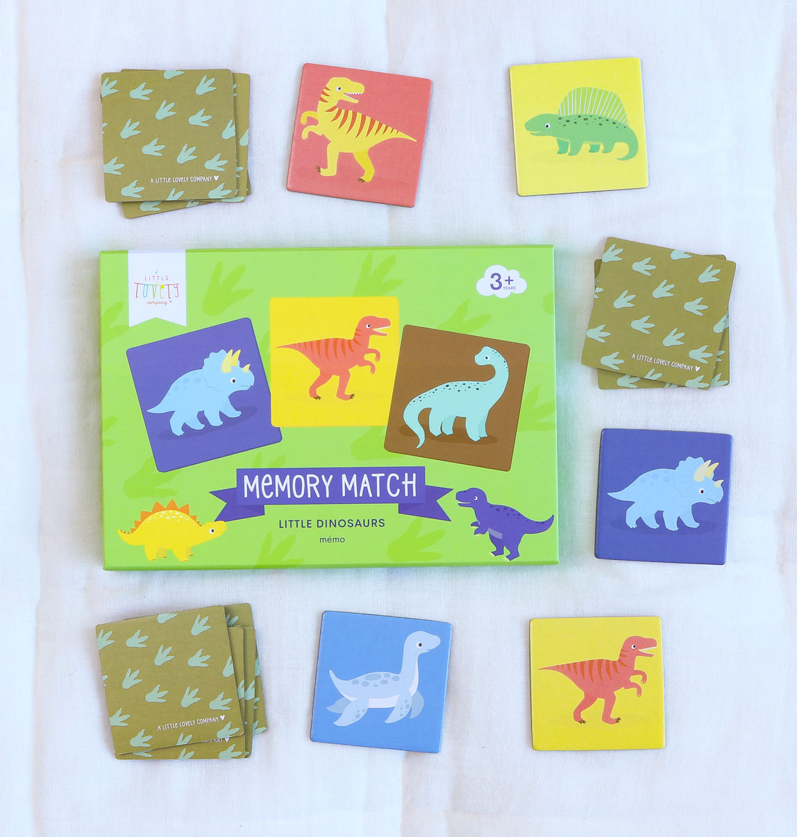 Jeu de mémoire - Petits dinosaures