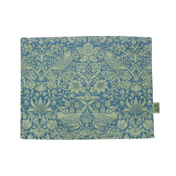Napperons et serviettes en coton recyclé William Morris - Sage vert