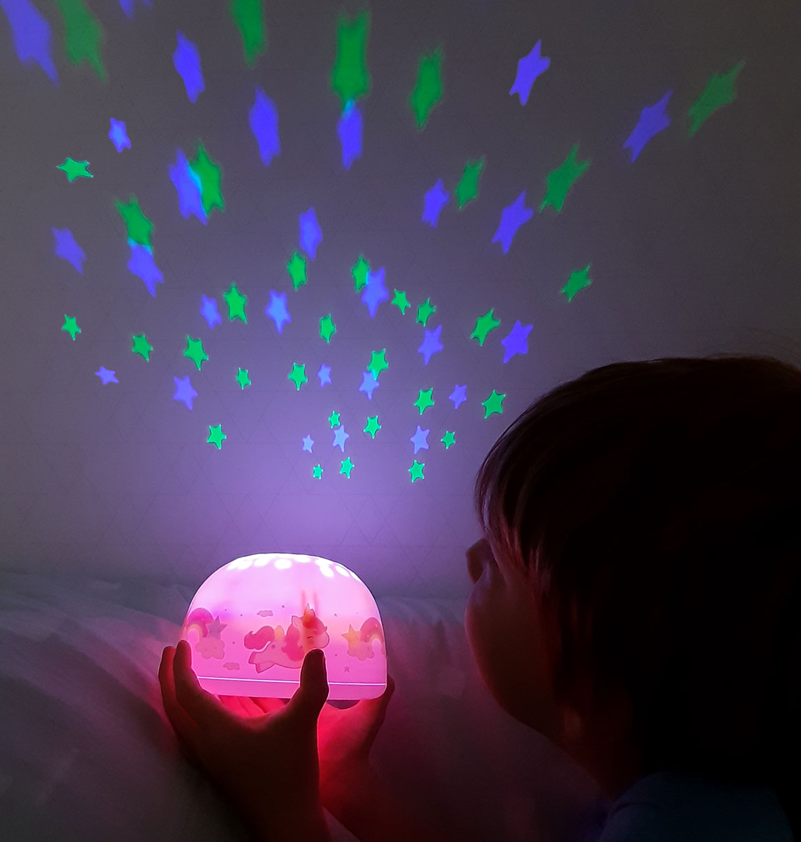 Veilleuse projecteur - Licorne – vue 3 – A Little Lovely Company