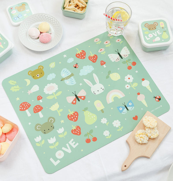 Set de table enfant - Joy – vue 2 – A Little Lovely Company