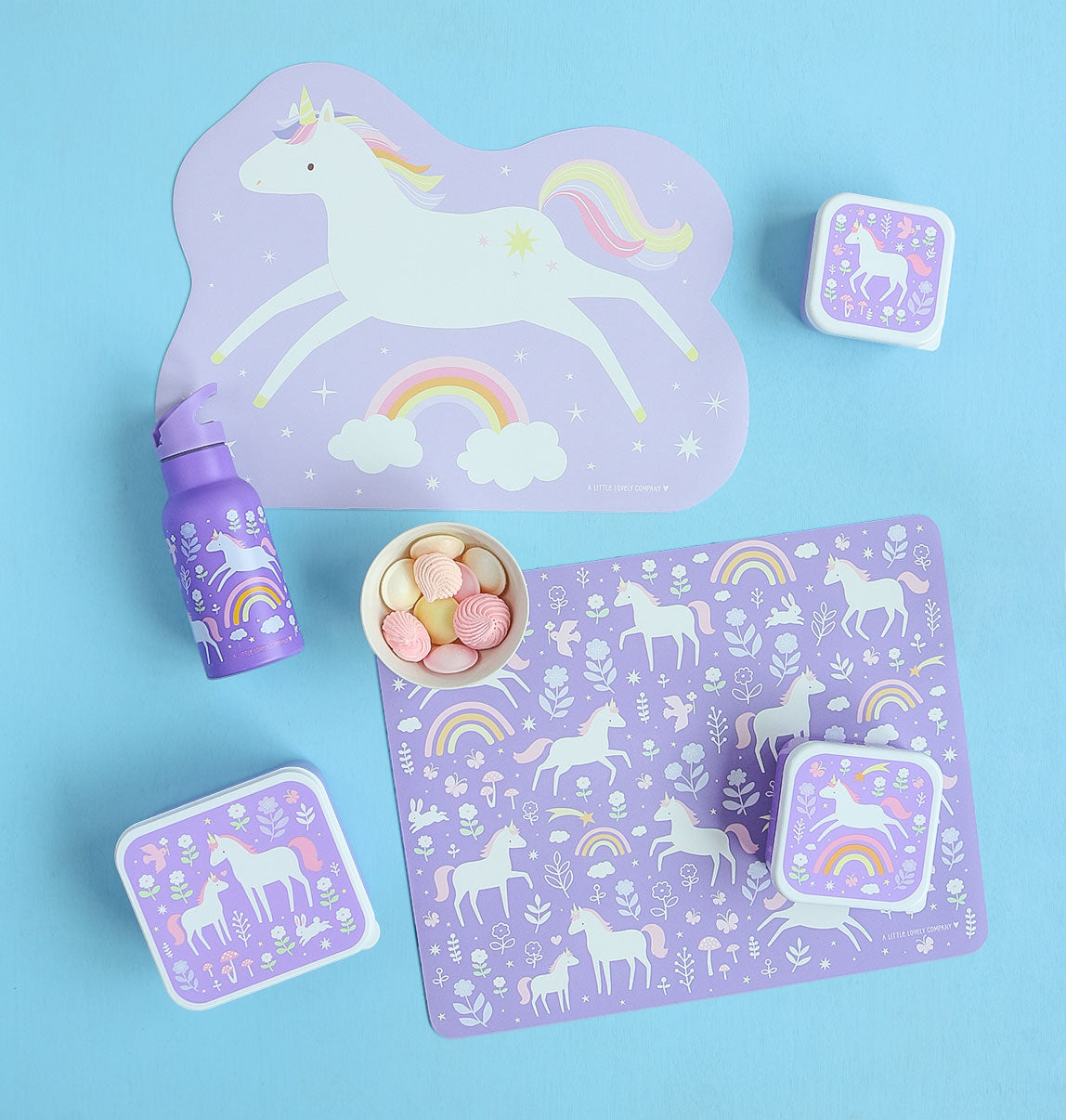 Set de table enfant - Licorne bondissante