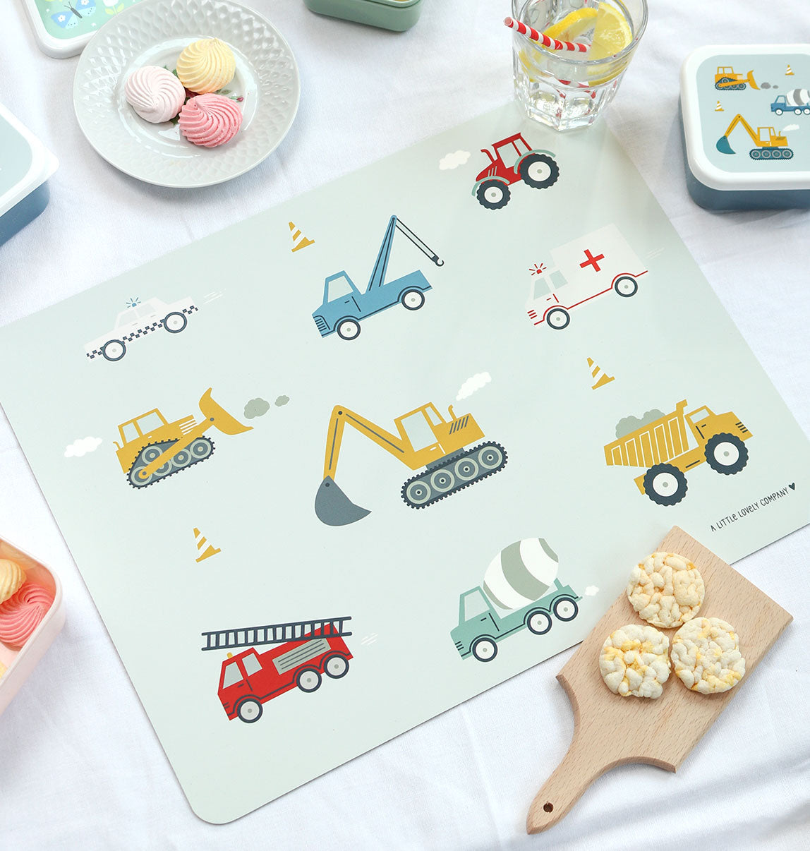 Set de table enfant - Véhicules