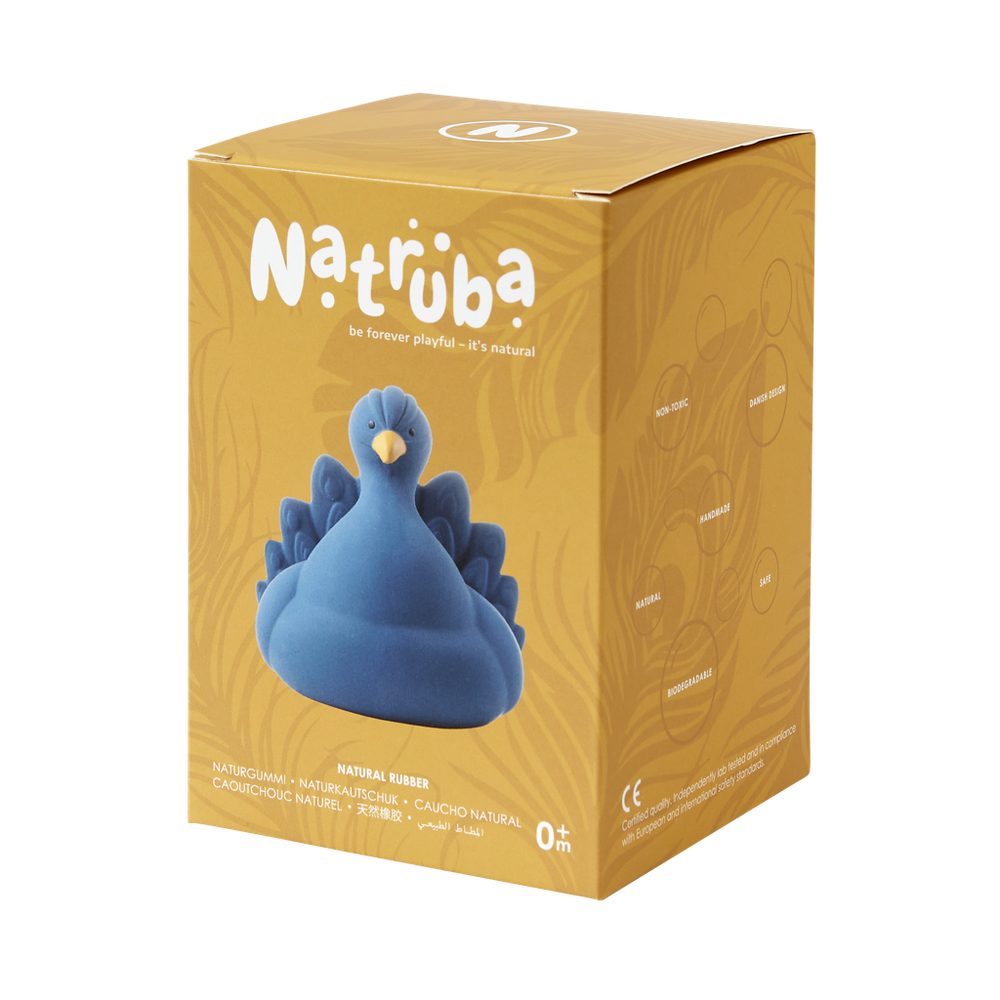 Peacock Bath Toy – Blue