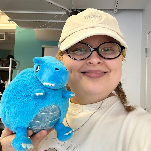 Peluche Snacker – Fête Snacker Bleu T-Rex