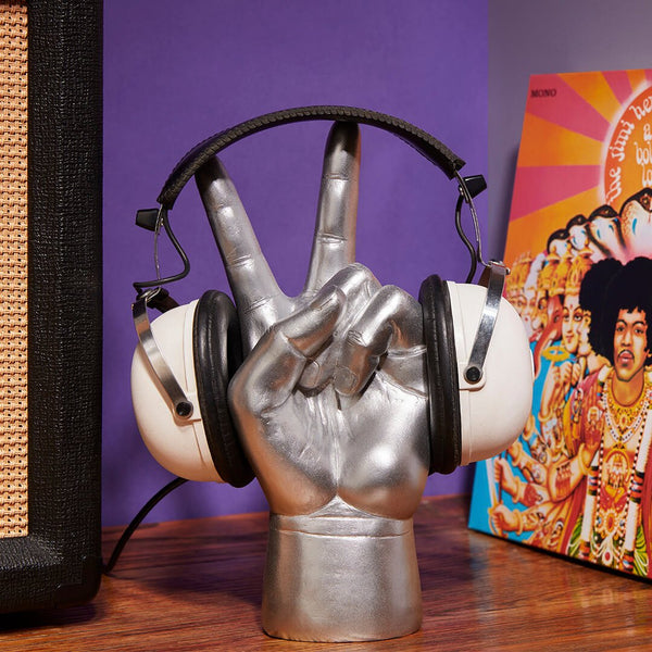 "Peace Out" Hand Headphone Stand