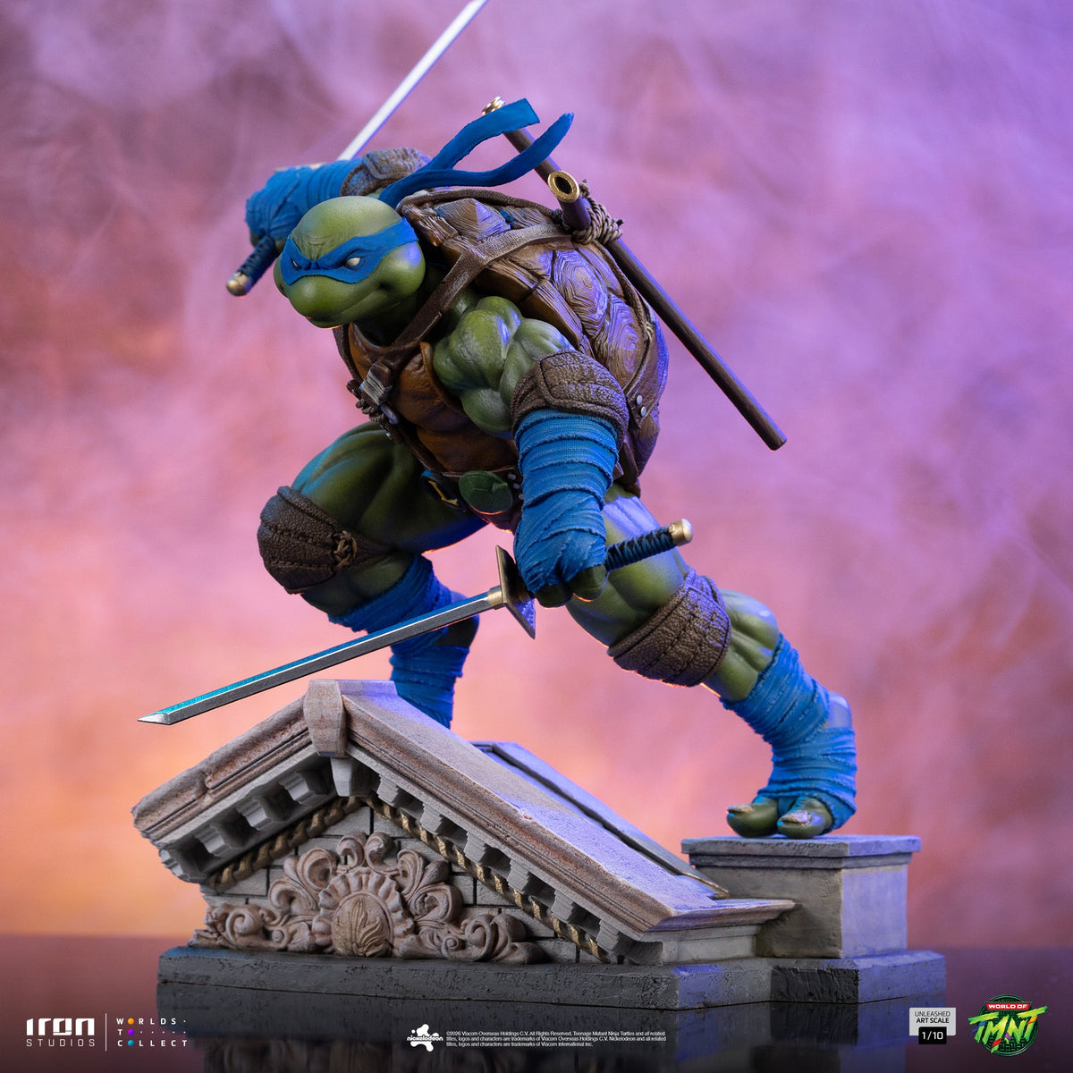 Pre-Order - Leonardo Unleashed Statue - Teenage Mutant Ninja Turtles - Art Scale 1/10 - Iron Studios
