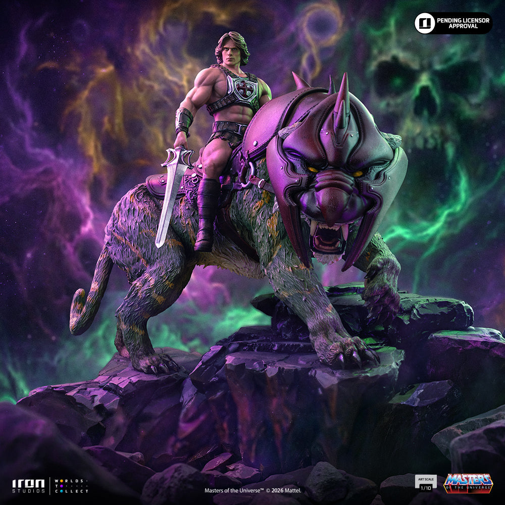He-Man and Battle Cat Statue - Masters of the Universe Movie - Deluxe Art Scale 1/10