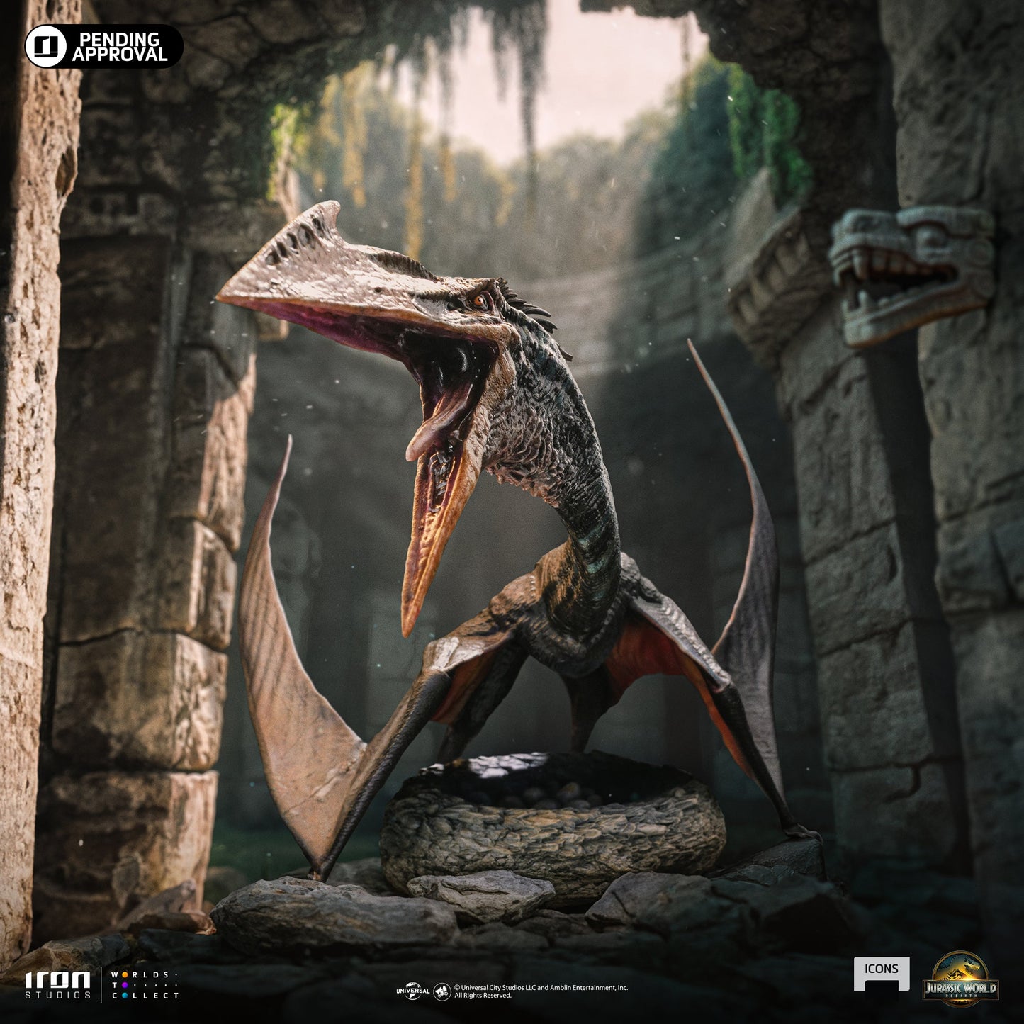 Pre-Order - Quetzalcoatlus Statue - Jurassic World: Rebirth - Icons - Iron Studios