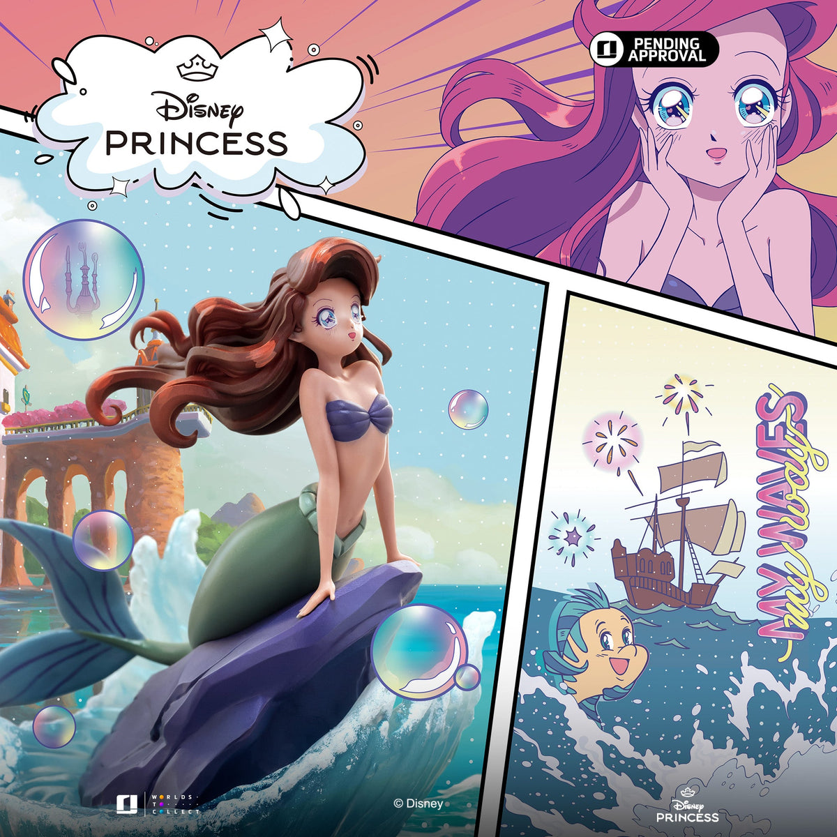 Ariel Statue - Disney's Princess Animated Icons - Disney Classics