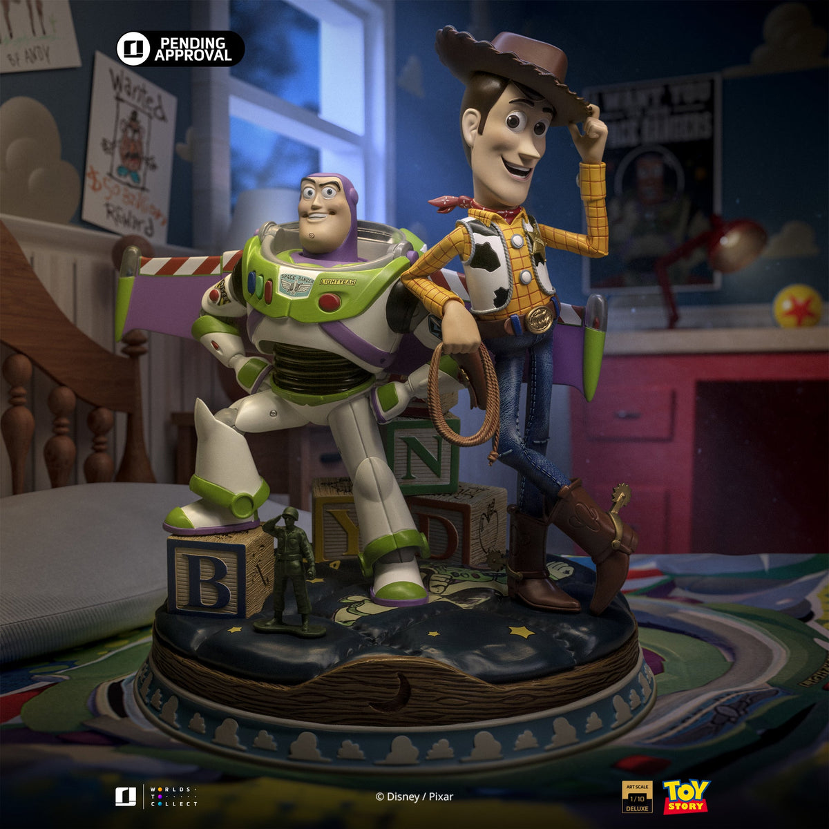 Buzz & Woody Statue - Toy Story - Deluxe Art Scale 1/10 - Disney Classics