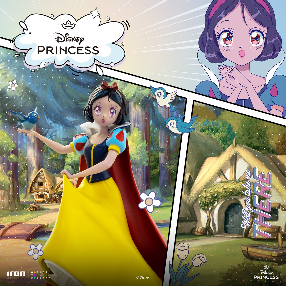 Snow White Statue - Disney Princess Animated Icons - Disney Classics