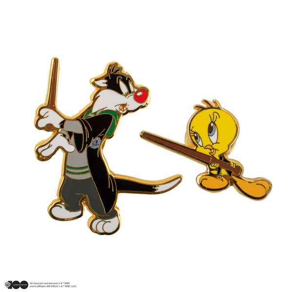 Set de 2 Pin's Titi & Grosminet à Poudlard