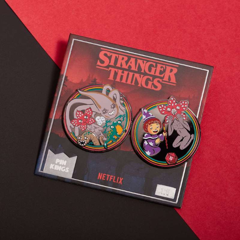 Pin's Stranger Things Set 1.5 - Will and the creatures of the world upside down