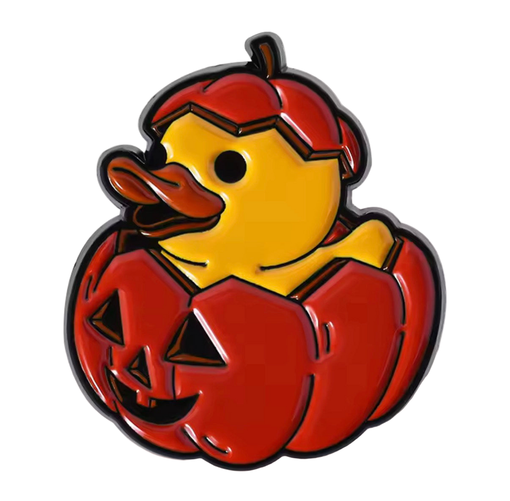 Pin’s Canard Jaune Citrouille