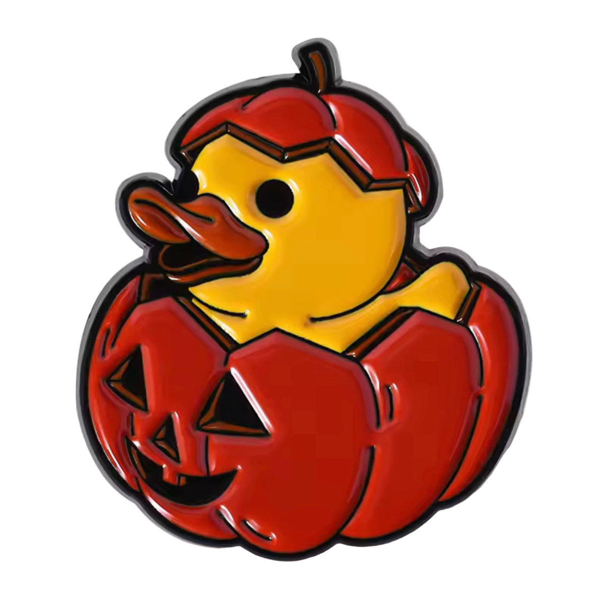 Photo produit - Pin’s Canard Jaune Citrouille