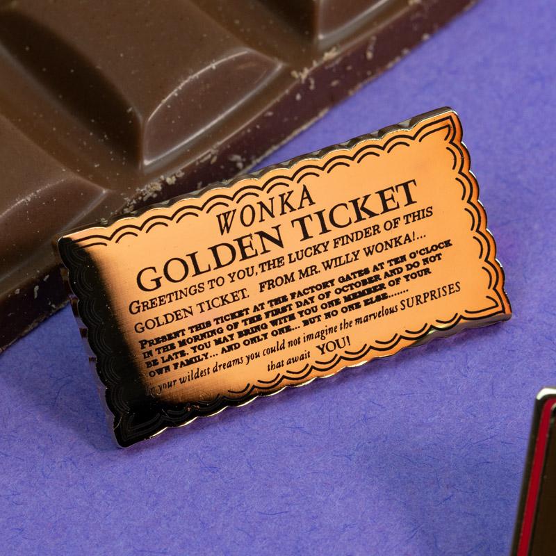 Pin's Charlie and the chocolate factory set 1.1 - Wonka tablet & gold tickets