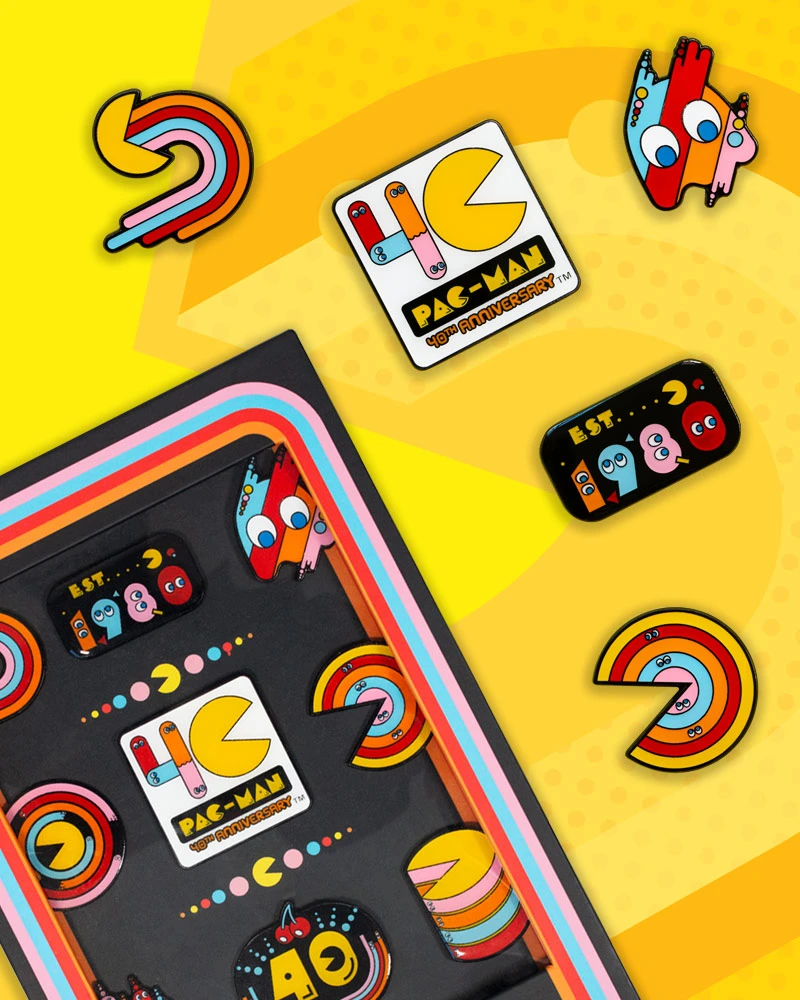 Set di spille per il 40° anniversario di PAC-MAN