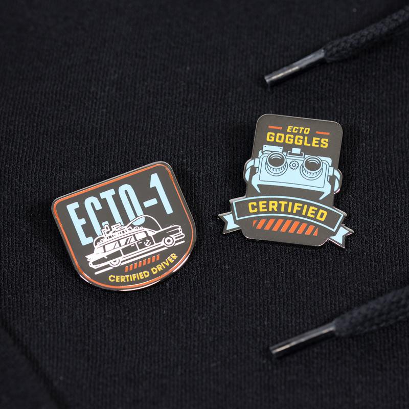 PINS SOS FANTOMS SET 2.3 - ECTO -1 and ECTO GOGGLES