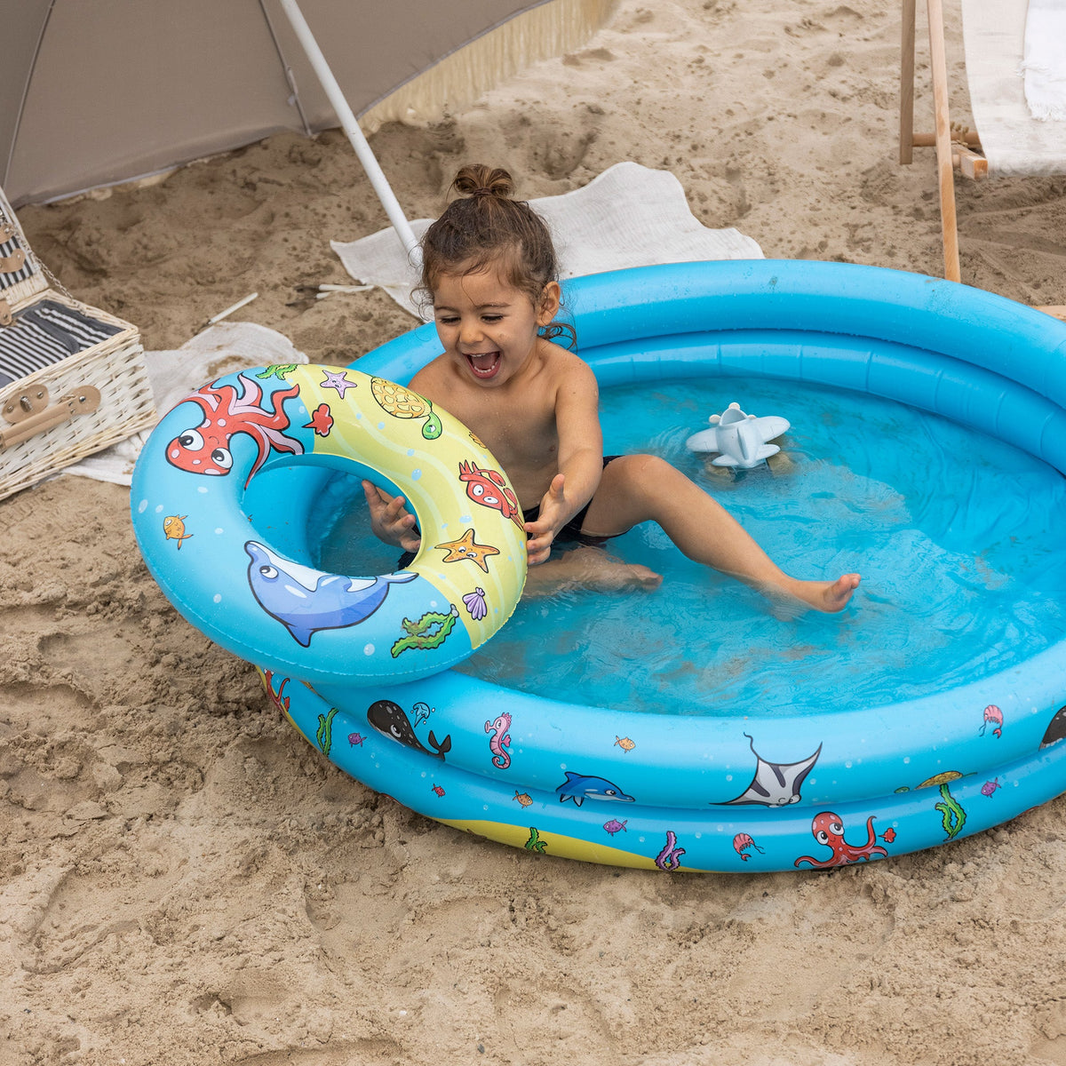 Play Pool Set - Multicolor - Mini Marine - Ø 120 cm