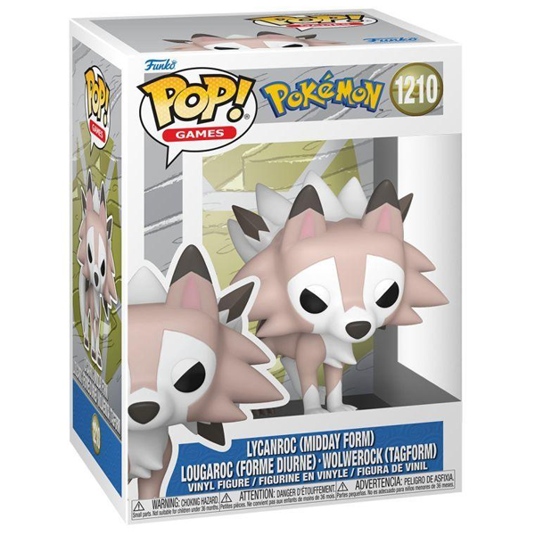 Funko Pop! Lycanroc (Midday Form) Pokémon #1210 - visuel boîte