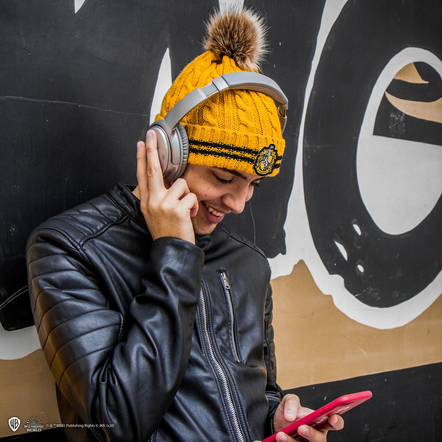 Hufflepuff Pom-pom Beanie