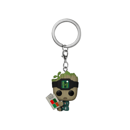 Groot en Pyjama avec un Livre Pop! Keychain | POP! KEYCHAIN GROOT IN ONESIE WITH BOOK Funko