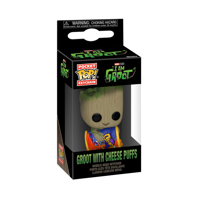 pop keychain groot avec cheese puffs