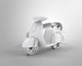 Portachiavi Scooter Bianco