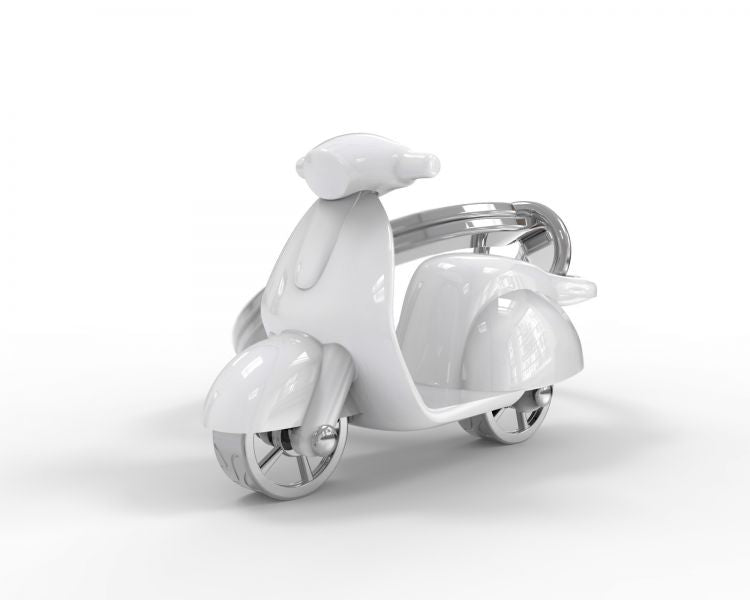 White scooter key door