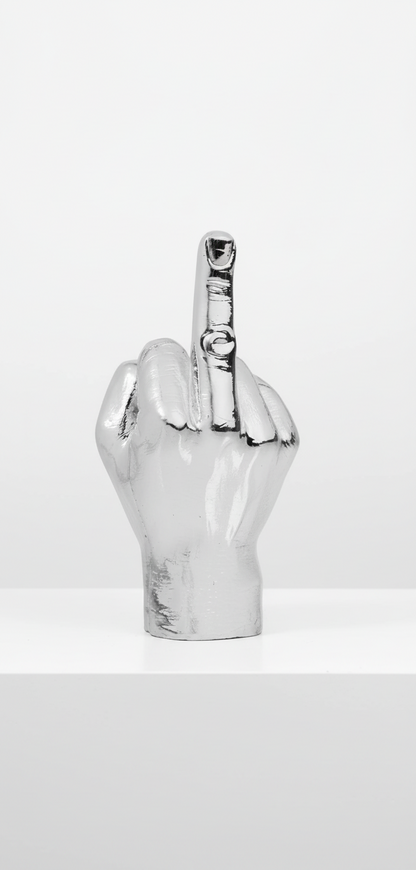 F**k Hand Magnetic Photo Holder - Silver