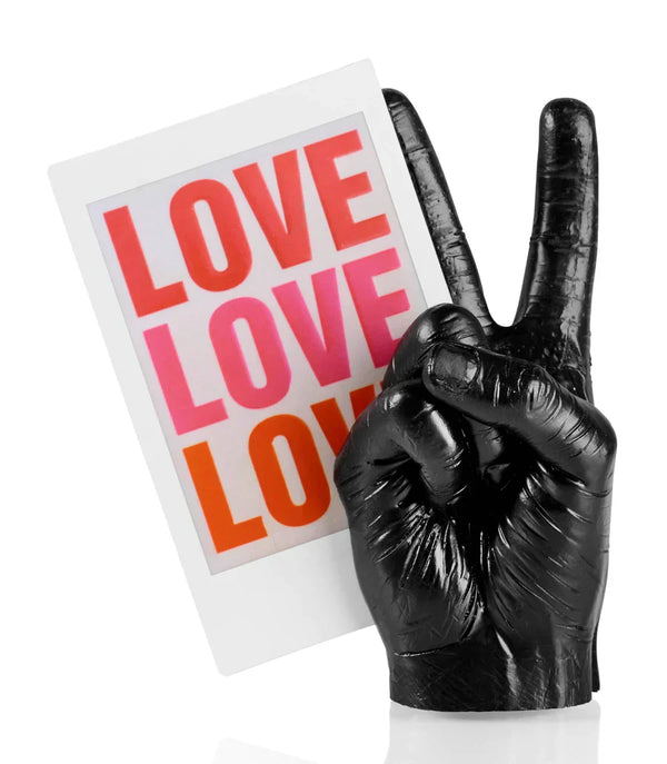 Porte Photo Magnétique Main Peace - Noir Bitten – Objet déco original